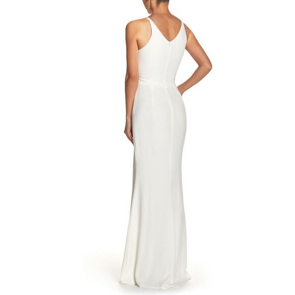 Dress the Population Iris Slit Crepe Gown size L - Picture 2 of 10